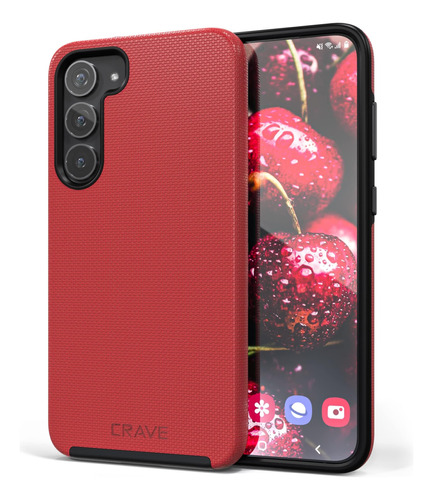 Funda Crave Dual Guard Para Galaxy S23 Plus Rojo