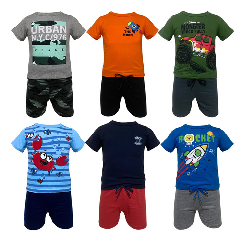 Kit 3 Conjuntos Infantil Menino - Alta Qualidade Algodão