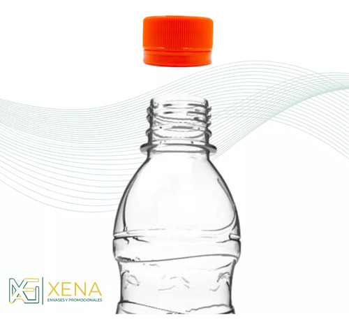 Botella Pet Para Aguas Jugos 250 Ml Tapa Seguridad X 50