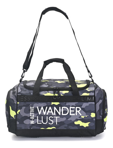 Bolso De Viaje Deportivo Combinado Wanderlust 55x30x25cm