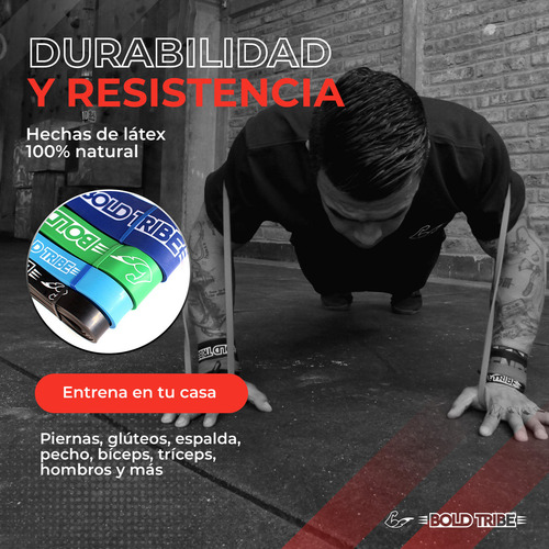 Master Pack 4 Ligas Bandas Resistencia Pull Ups Crossfit Con 9 Bonos Calistenia Mma Box Elasticas Ejercicio Tapout