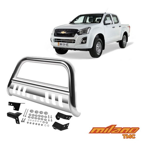 Defensa Frontal Chevrolet D-max 2021 Acero Inoxidable