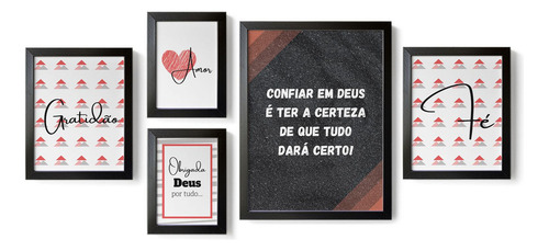 Kit de marcos para frases de agradecimiento con marco y cristal