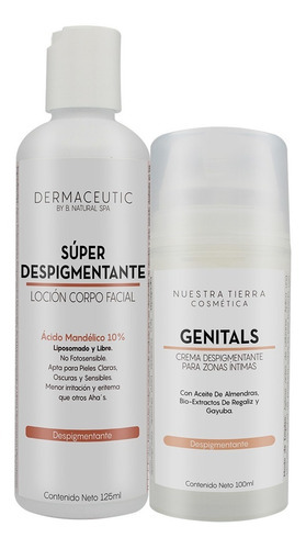 Imagen 1 de 5 de Loción Súper Despigmentante + Genitals Directo Tipo De Piel Piel Con Manchas