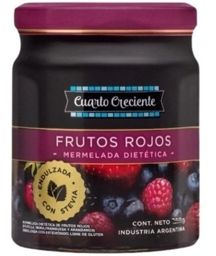 Mermelada De Frutos Rojos Cuarto Creciente C/stev 280gr