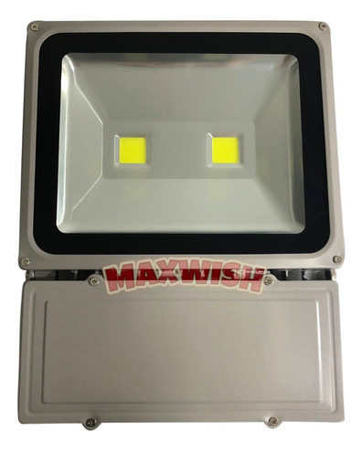 Carcasa reflectora LED Bivolt de 100 W, blanco frío, gris, color de luz blanco frío