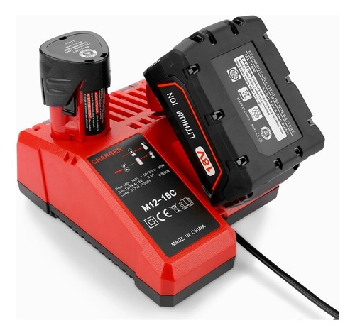 Para Cargador Multivoltage Milwaukee 48-59-1812 M18 M12 D