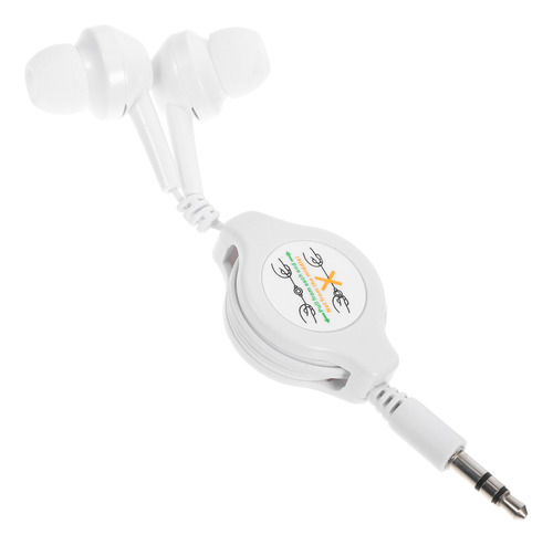 2 Unidades De Fones De Ouvido Retráteis Duplos Mp3