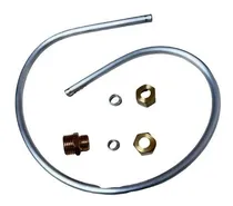 Comprar Kit Conexión Estufa + 0,5 Mt Caño Alum 1\u002F4 + Tuercas Virolas