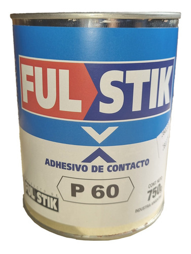 Imagen 1 de 5 de Cemento Adhesivo Doble Contacto Fulstik X 750 Gr P60 Fuerte