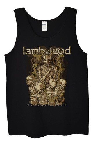 Polera Musculosa Lamb Of God Congre Coffin Metal Abominatron