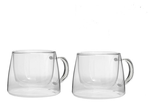 Set 2 Mugs De Vidrio 250ml Coquinaria