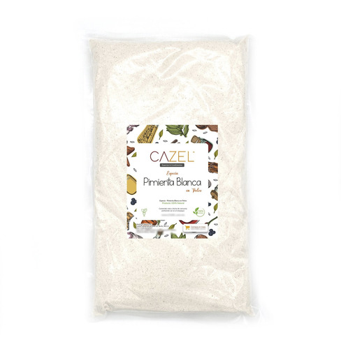 Imagen 1 de 2 de Pimienta Blanca Molida En Polvo Premium 1kg