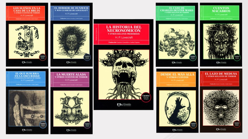 Lovecraft Los Mejores Cuentos De Terror Colección 9 Libros