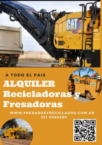 Alquilo/vendo Fresadoras De Pavimento Asfalto 1 Y 2 Metros