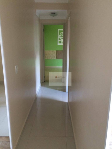 Excelente Apartamento Com 2 Dormitórios, Sacada E 1 Vaga Na Vila Guarani - Ap0217