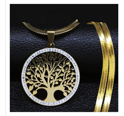 Collar Árbol De Vida Dije Abundancia Amuleto Regalos Mujer