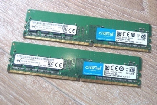 Memória Ram Crucial 16gb(2x8gb) Ddr4 2400mhz