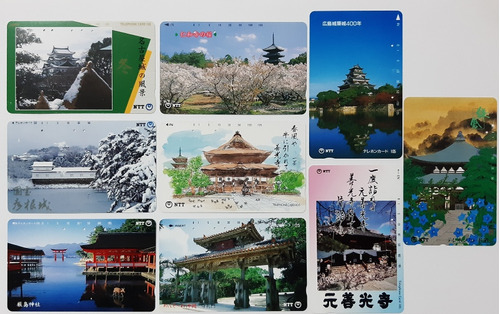 Cartões Telefônicos Japão - Castelos - Raro!
