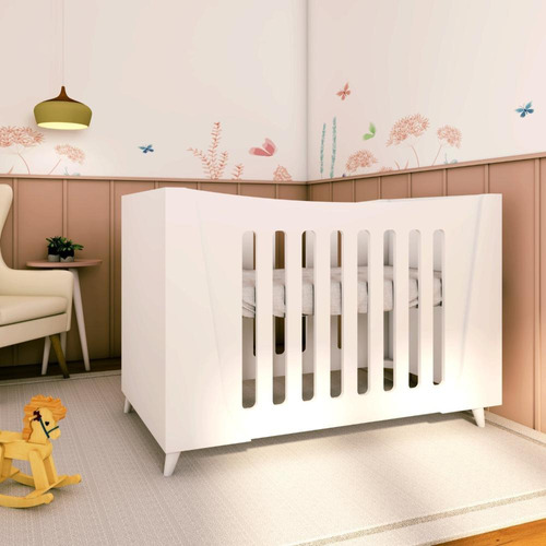 Berço Mini Cama Fiori Timber Branco