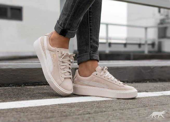 zapatillas puma suede platform