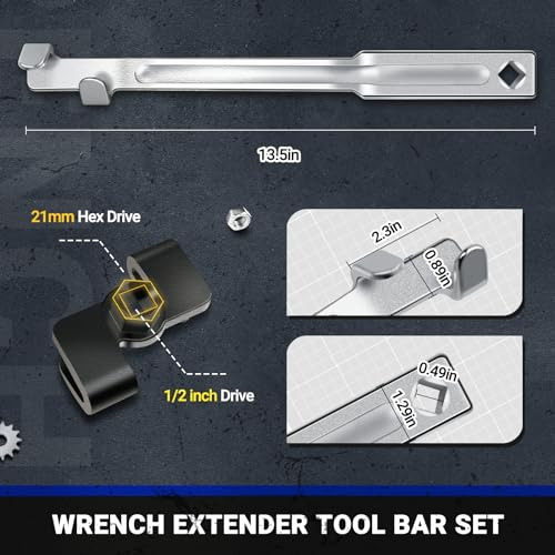 Barra De Extensión De Llave Universal Con Adaptador De Exten
