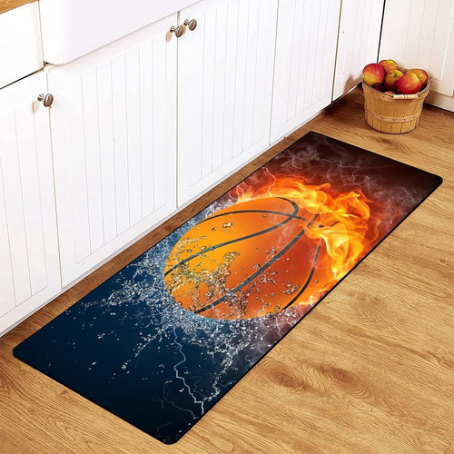 Mob O Alfombra Cocina Pelota Baloncesto Fuego Deporte Baño