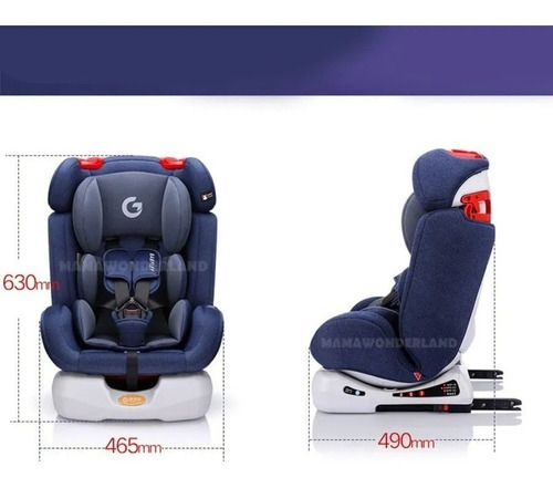 Imagen 4 de 6 de Silla Para Carro Con Normatividad Sistema Isofix Evezo