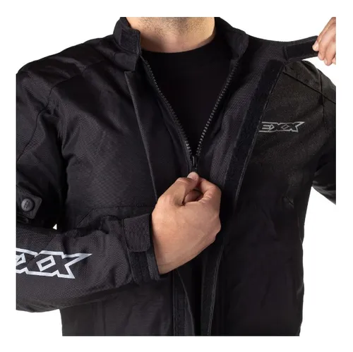 Jaqueta Moto Texx Ronin Imperme vel Cores Preta E Vermelha