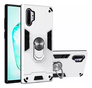 Funda Para Xiaomi Redmi Note 10 Lite + Anillo Metalico Gris