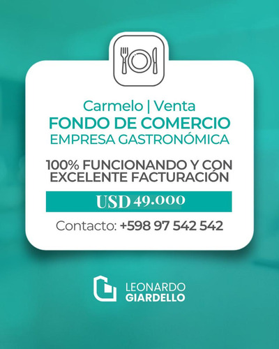 Fondo De Comercio En Venta