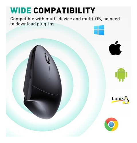 Jykeymout Bluetooth Y Ratón Inalámbrico Recargable 2.4g (2 E