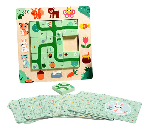 Rompecabezas De Bloques De Madera Para Niños,