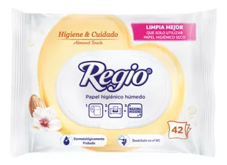 Regio Papel Higiénico Húmedo Almond Touch