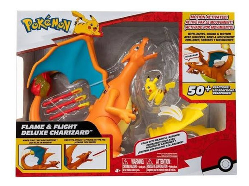 Pokémon Deluxe Charizard Pikachu 50 Sonidos Reacciones 