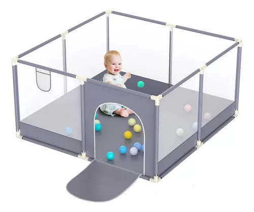 Corralito para bebés y niños pequeños, patios de juegos para bebés de 50 x  50 pulgadas, corralito de juegos para niños para interiores y exteriores