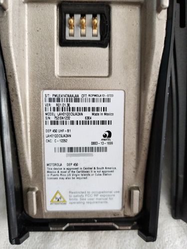 Radios Motorola Dep450 (Usado)