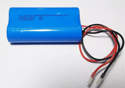 Bateria Para Bafle 7,4v 2000ma Litio Con Regulador Bms 