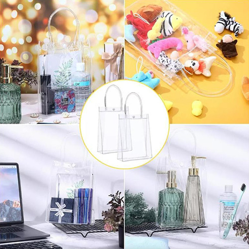 20 Bolsa Regalo Con Asa Transparentes Boda Bautizo Recuerdos