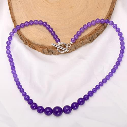 Collar De Gargantilla De Hilo De Cuentas Redondas Graduadas