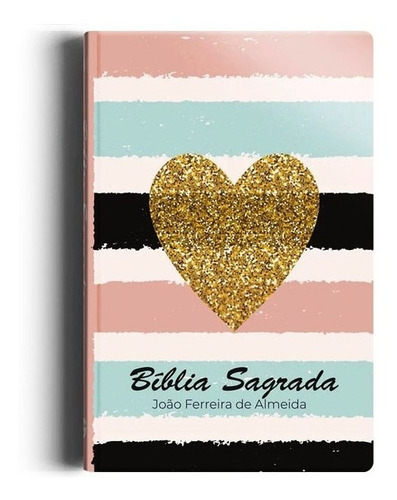 Biblia Sagrada Listrada Coração | Arc | Letra Normal | Semi-