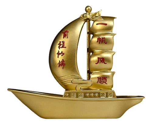 Feng Shui Golden Ship Of Wealth Nautical Decor