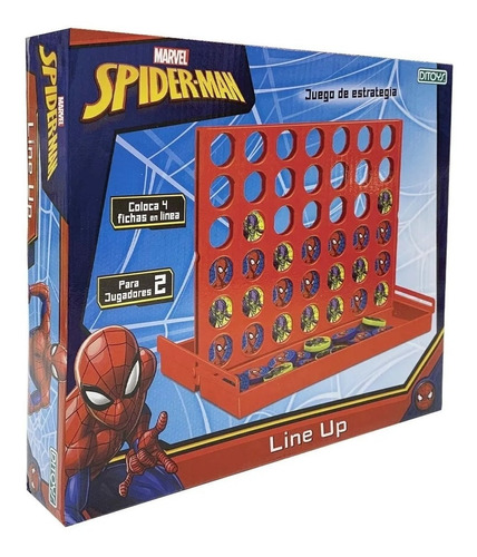 Juego De Mesa Spiderman Line Up 4 En Linea Ditoys Dgl Games