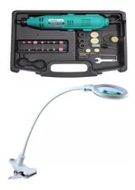 Comprar Kit Torno + Lupa Pedicuria Manicuria Podologia Manos Y Pies - Para Profesionales - Podologos - Pedicuros - Manicuros - 