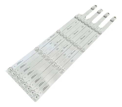 Kit 8 Tiras Led Tv Para Tcl L55p4k L55p4ksilver C Pegamento