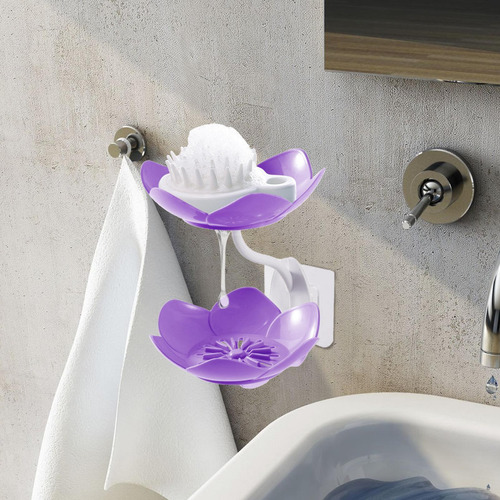 Jabonera Para Pared De Ducha Soporte Doble Para Barra De Jab