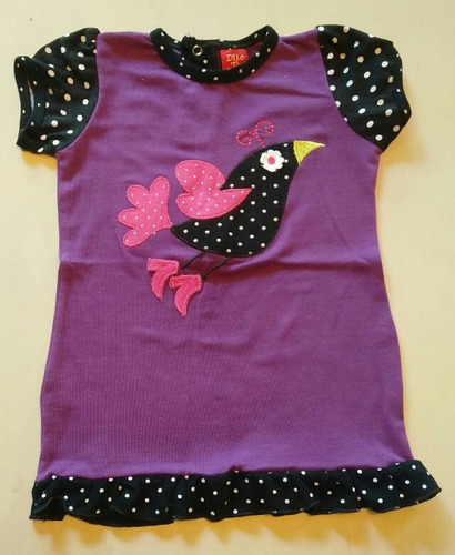 Remera Nena Con Pajarito Talle 18 Meses Nueva