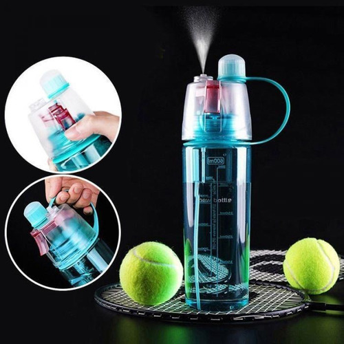 Imagen 8 de 10 de Botella Agua Spray Atomizador Refrescante Deportiva Viajes