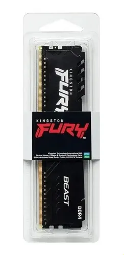 Memória Ram Ddr4 16gb 3200mhz Kingston Fury Beast | MercadoLivre