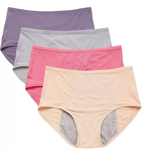 Calzones Menstruales Reutilizables Mujer Talla Extra 4pcs